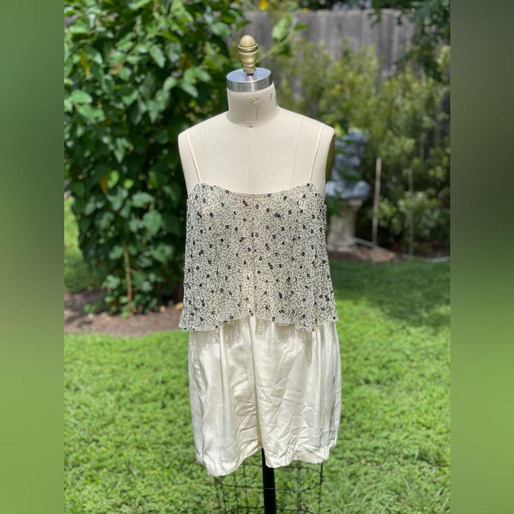 Silence + Noise camisole dress with sparkle